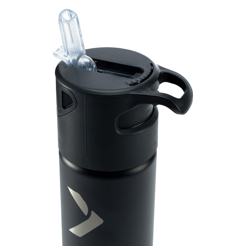 Hydration+ Infusion Insulated Black Water Bottle 18 ounce