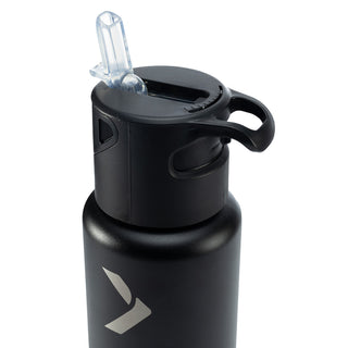 Hydration+ Infusion Insulated Black Water Bottle 18 ounce