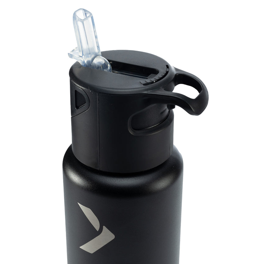 Hydration+ Infusion Insulated Black Water Bottle 18 ounce